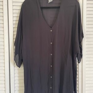 Hurley Black Sheer Top